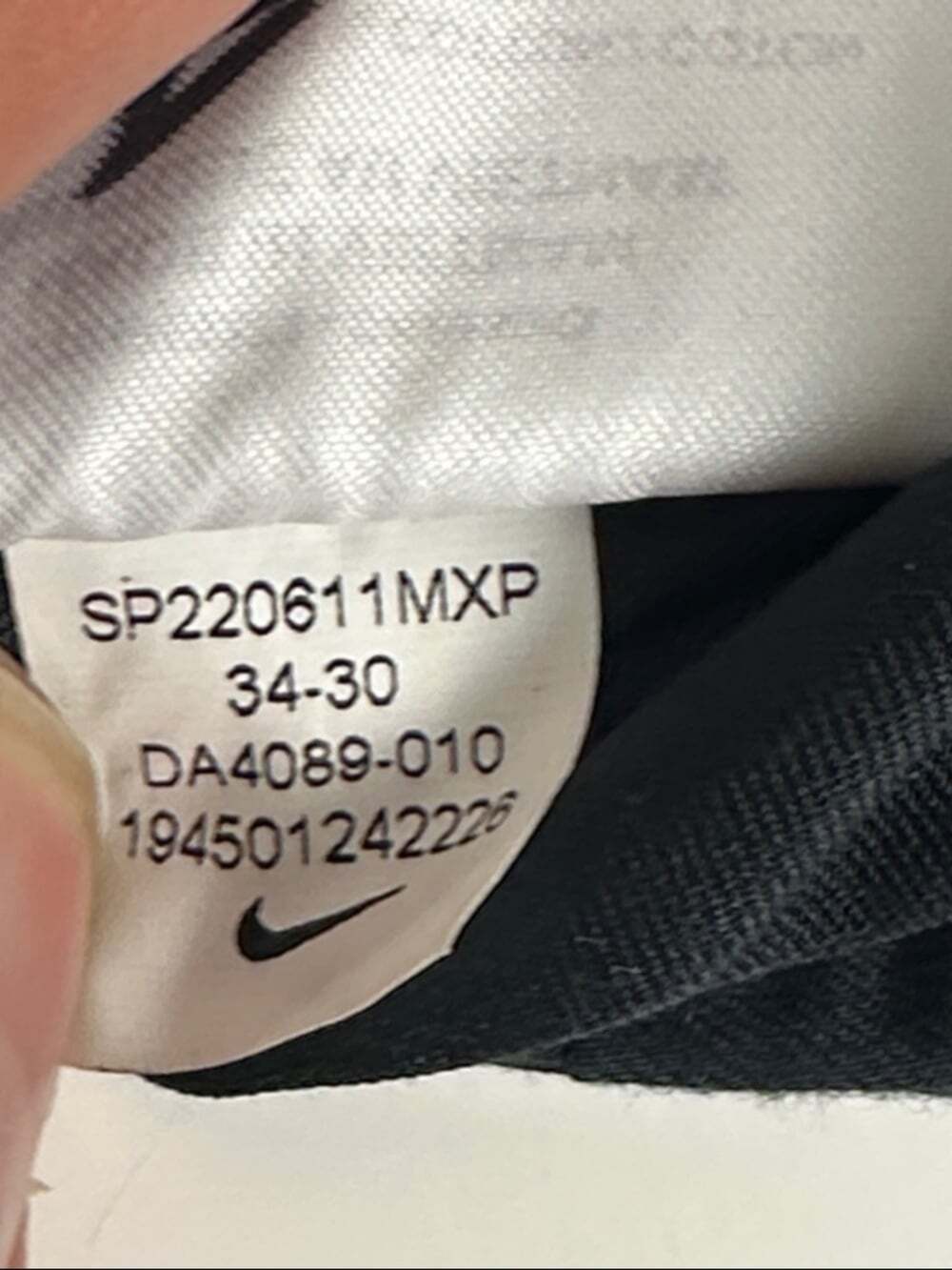 Nike Dri-Fit UV Chino Golf Pants - Black, Size 34 x 30 - DA4089-010 - Picture 5 of 8